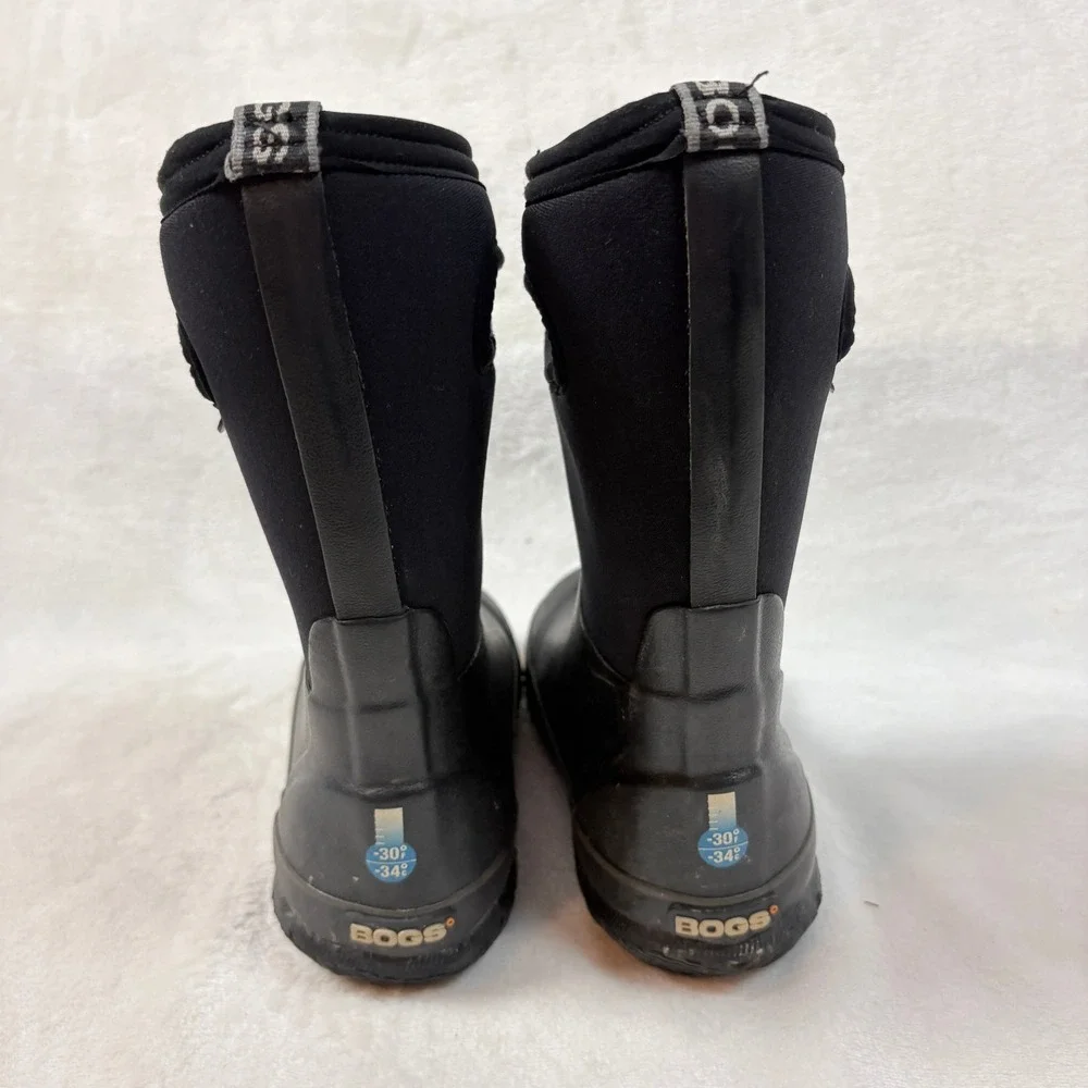 Bogs‎ Classic High Boots Kids 12 Black Good Waterproof Insulated Neoprene Snow